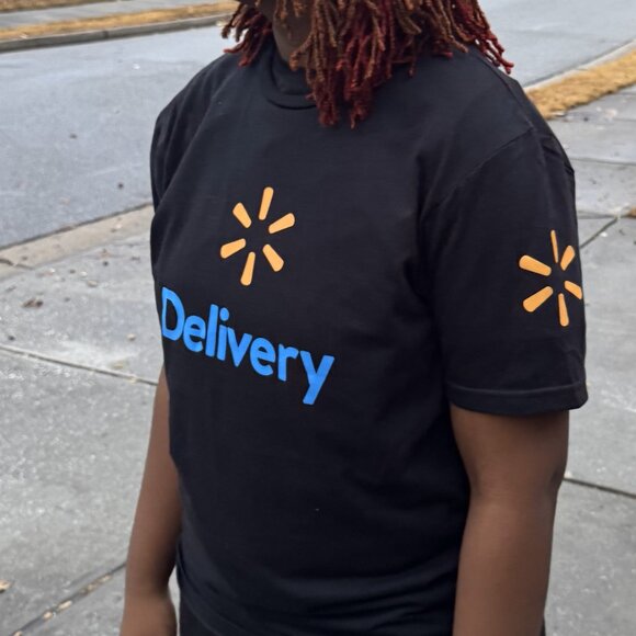 Spark / Walmart Reflective BLACK Tshirt - Delivery Driver (T-shirt Shirt Tee) - Picture 5 of 8